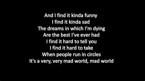 Mad World Lyrics Türkçe çeviri - guzelresimler.buzz