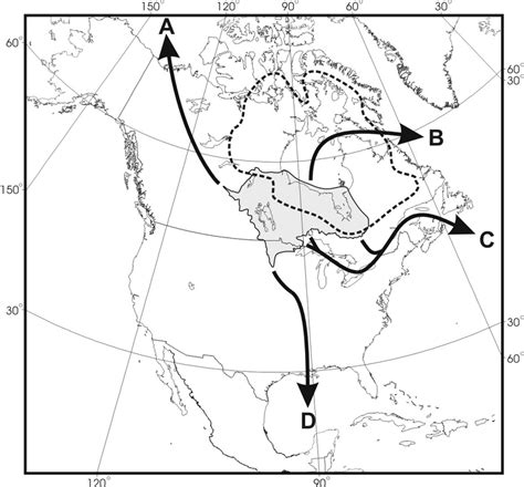 Map showing the total area ever covered by glacial Lake Agassiz ...