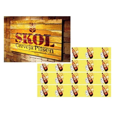 Papel De Arroz Skol C Faixas Modelo 14 Elo7