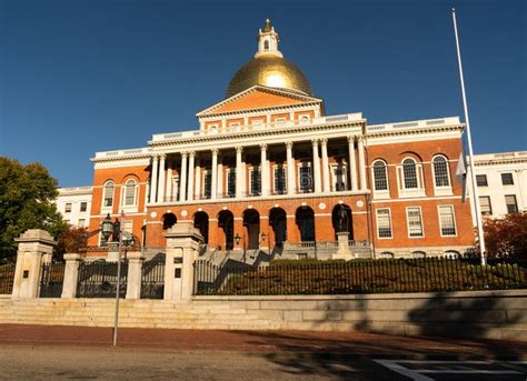 Massachusetts State Capital Building, Boston Stock Photo - Image of ...