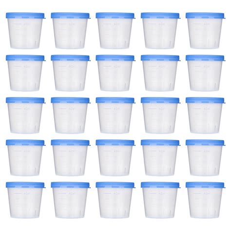 50pcs 40ml Urine Cup Plastic Sterile Urine Cups Specimen Collection