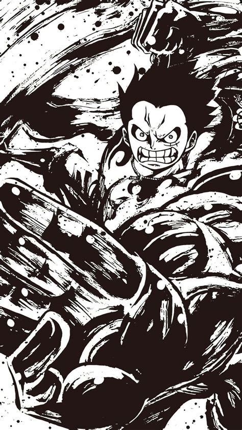 Luffy Preto E Branco - [100+] Papéis de Parede de Luffy Preto E Branco | Wallpapers.com