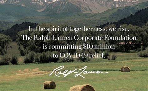 Ralph Lauren Donates M To Covid Relief Efforts Worldwide