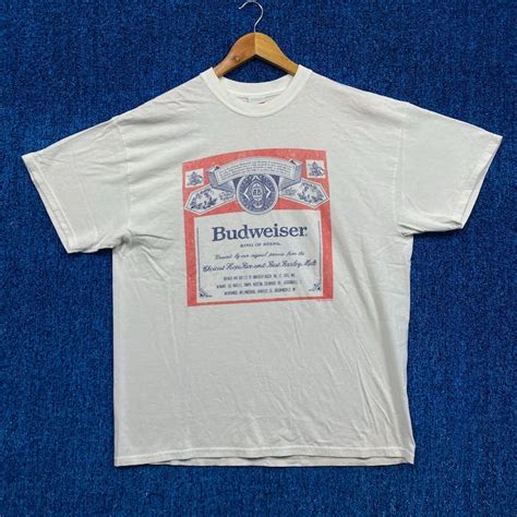 Movie Budweiser Iconic Beer Label Promo Tee L Grailed