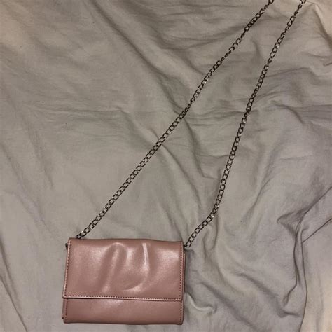 Missguided Nude Purse W Silver Chain Perfect Depop