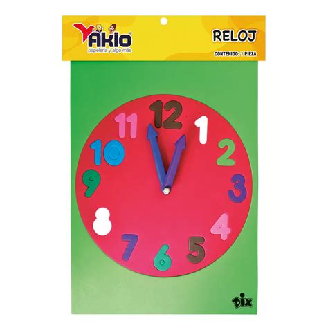 FOAMY DIDÁCTICO AKIO 4754 RELOJ Atado de 2 pzas Super papelera