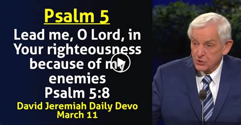 David Jeremiah March Daily Devotional Psalm