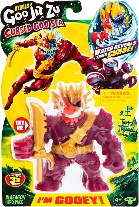 Heroes Of Goo Jit Zu Cursed Goo Sea Blazagon Action Figure Moose Toys