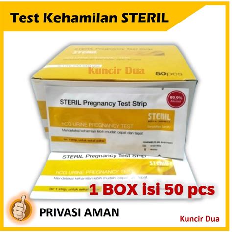 Jual Steril Tes Hamil Box Isi Pcs Test Pack Steril Tes