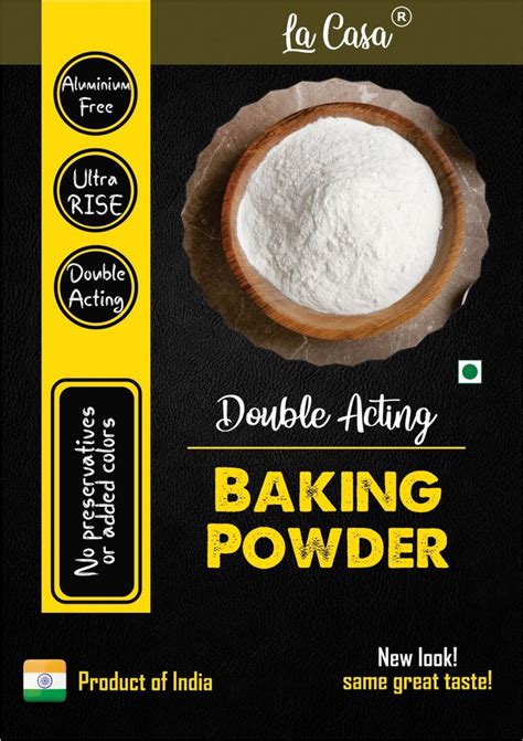 La Casa Rise Double Acting Baking Powder Aluminium Free For Bakery