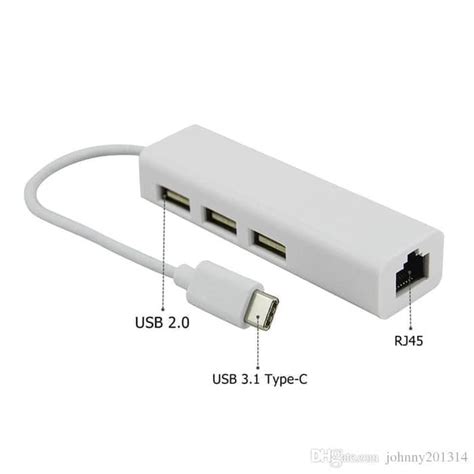 Jual Usb Type C 31 To Lan Adapter With Usb Hub 3 Port Usb Tipe C To Rj45 Shopee Indonesia