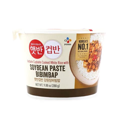 Amazon CJ Hetbahn Cupbahn Cooked White Rice With Soybean Paste