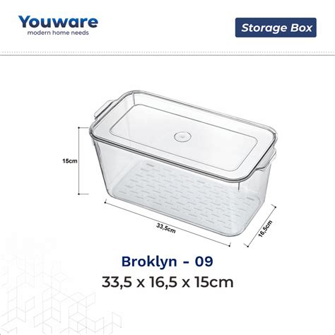 Jual Youware Broklyn Box Acrylic Wadah Sayur Kontainer Makanan