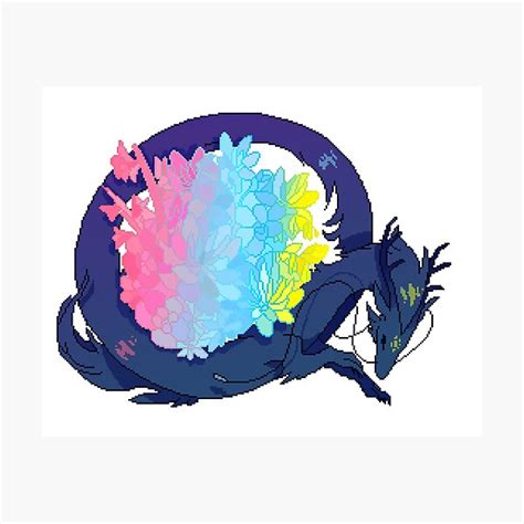 Genderflux Flag Lgbt Pride Dragon Requested Photographic Print For