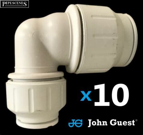 10 X 22mm X 15mm Recucer Elbow John Guest Speed Fit Reducing Bend Quick