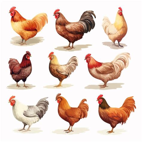 Premium Ai Image A Close Up Of A Group Of Chickens Standing On A