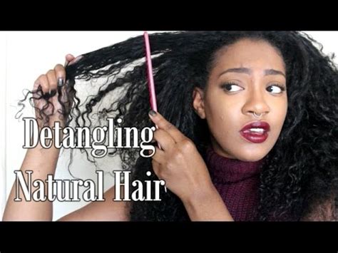 How To Detangle Natural Curly Hair With Ease Youtube