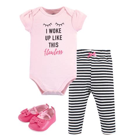 Little Treasure Bodysuit, Pant and Shoe Set, Flawless | Baby and ...