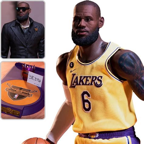 Nba X Enterbay La Lakers Lebron James Real Masterpiece Scale Figure