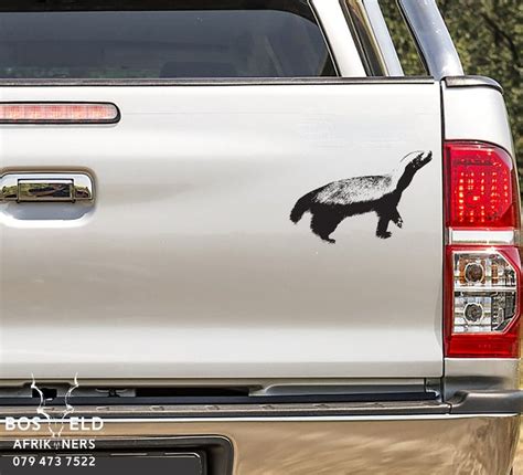 Ratel African Honey Badger Body Vinyl Decal Sticker | Vinyl decal ...