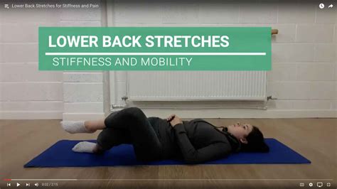 Lower Back Stretches For Stiffness And Pain Lcsp