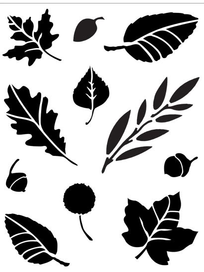 Thanksgiving Leaf Stencils