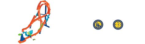 Hot Wheels Salto Verticale Con Loop Infinito Pista Per Gare E Acrobazie Include 1 Macchinina