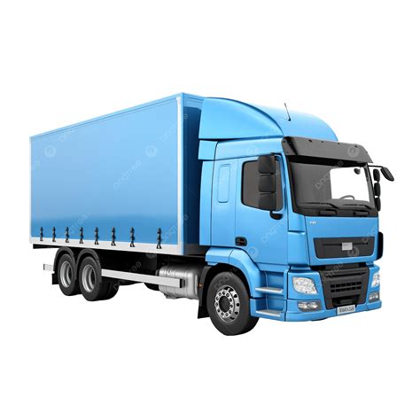 Blue Cargo Truck Ai, Cargo Truck, Blue, Transparent Background PNG