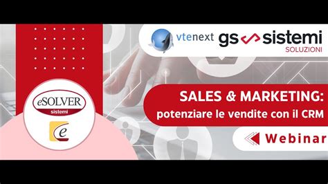 Webinar Sales Marketing Potenziare Le Vendite Con Il CRM YouTube