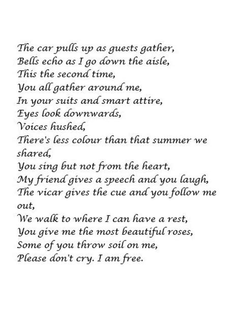 Sympathy Poem Print Funeral Poem Funeral Reading Memorial - Etsy