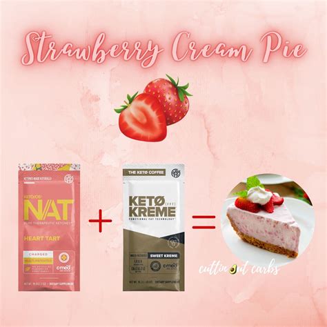 Strawberry Cream Pie Fat Buring Machine Ketone Recipes Keto Recipes Easy Pruvit Keto