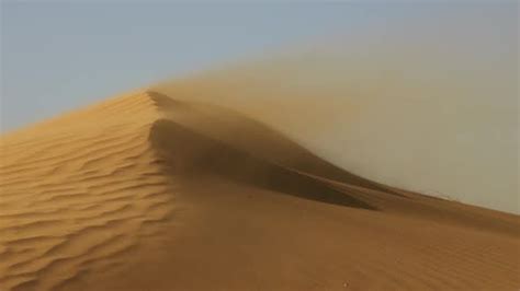 Sand Blowing Over Sand Dunes In Wind Stock Footage Videohive