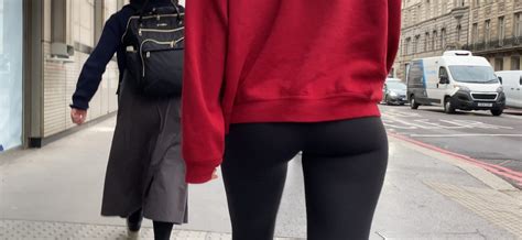 Fit Asses White Tight Trousers Skinny Babe In Black Leggings