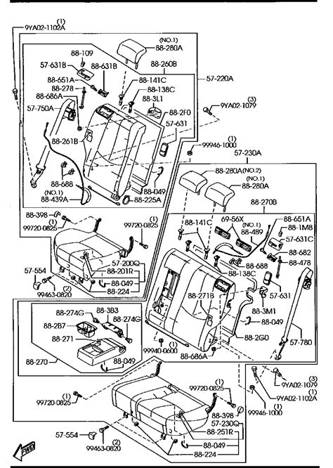 Gs N Trim R Rr Seat Back Mazda Yoshiparts