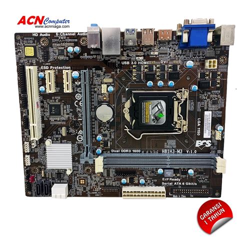 MOTHERBOARD AMPTRON H81 LGA 1150 GARANSI RESMI 2 TAHUN ACN NIAGA