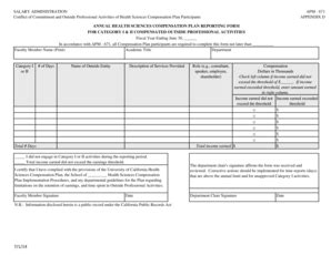 Fillable Online Academicpersonnel Ucr ANNUAL HEALTH SCIENCES