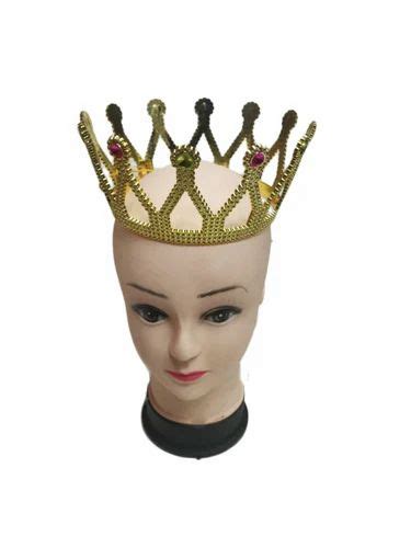 Royal Golden Queen Tiara Crown Headband Fancy Dress Costume Accessory