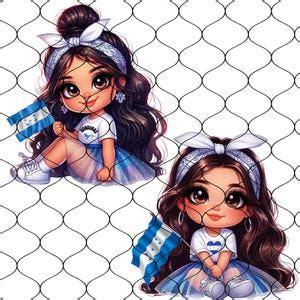 Chibi Super Cute Honduran Baby Girl Png Png Honduras Girl Png Latina Princess Clipart