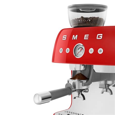 Smeg EGF03RDEU Manuel espressomaskine Inkl Kværn Rød