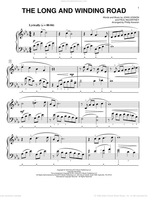 Paul Mccartney The Long And Winding Road Classical Version Arr