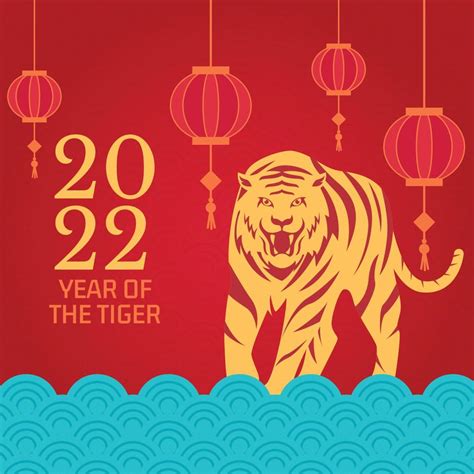 Year of The Tiger 2022 4612849 Vector Art at Vecteezy