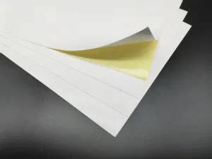 Self Adhesive Label Raw Material Semi Gloss Paper Hot Melt Glue Yellow Kraft Liner Label Sticker