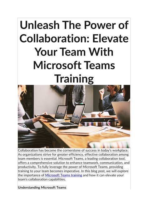 Ppt Elevate Your Team With Microsoft Teams Training Powerpoint