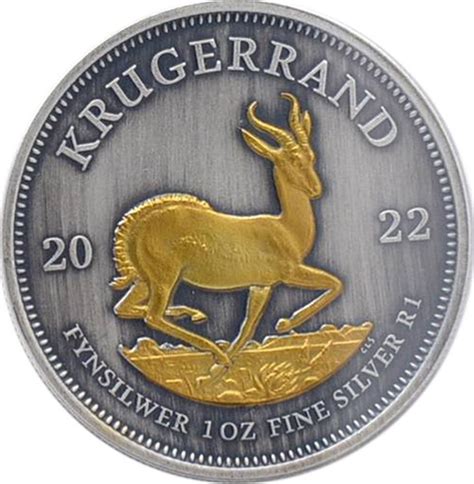 Krugerrand Gold Treasure Edition Oz Silver Coin Rand South Africa