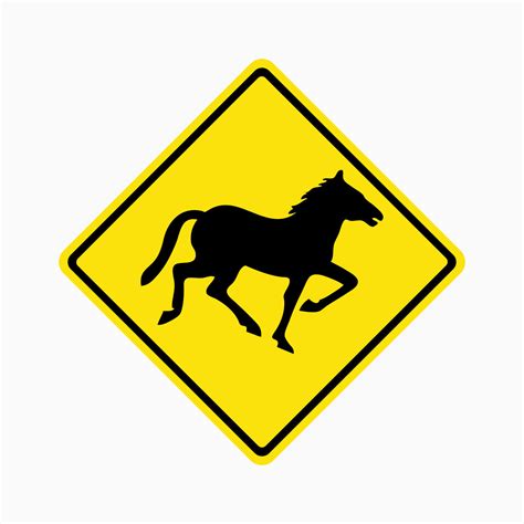 Caution Horse Crossing Sign Get Signs