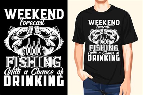 Premium Vector Weekend Forecast Fishing With A Change Of Drinking