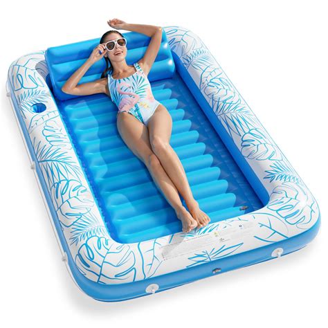 Buy Inflatable Tanning Pool Lounger Float Jasonwell 4 In 1 Sun Tan