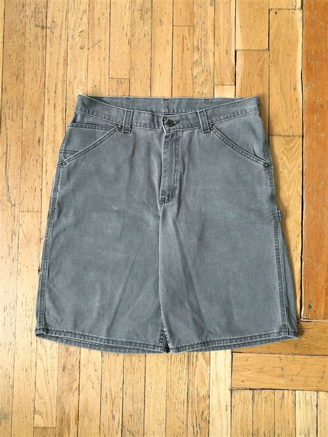 Vintage Perfect Summer Jorts!!! 90s Sun Faded Olive Lee Dungaree | Grailed