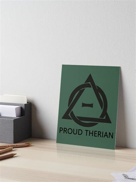 "Theta-Delta Therian Symbol Therianthropy "PROUD THERIAN"" Art Board Print for Sale by PD ...