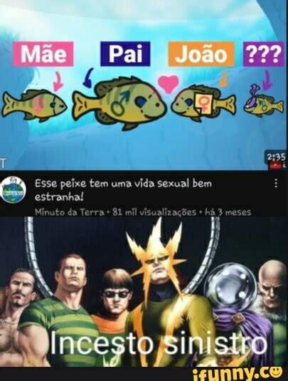 M E Pai Jo O Esse Peixe Tem Uma Vida Sexual Bem Estranha Ne Incesto